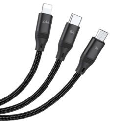 Hoco 3 in 1 Fast Charging Cable U104