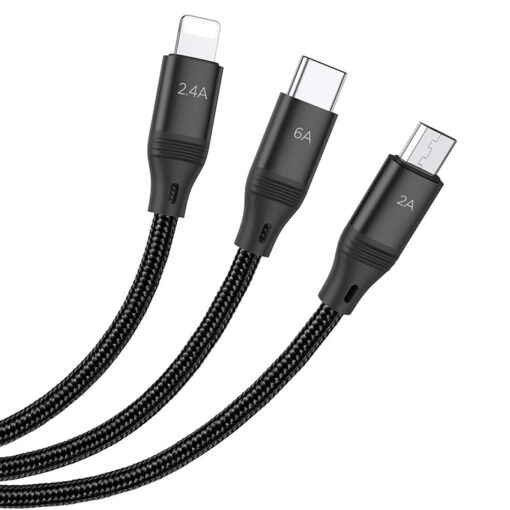 Hoco 3 in 1 Fast Charging Cable U104